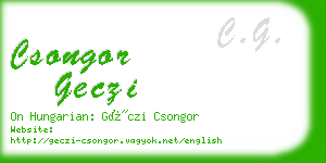 csongor geczi business card